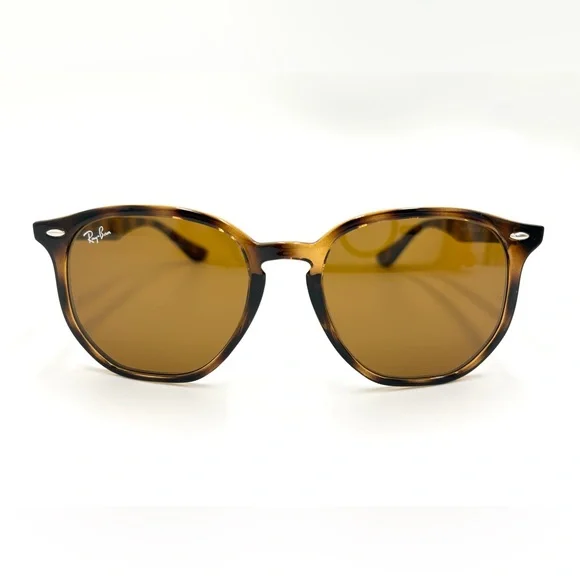 Ray-Ban Round Lens RB4306 Highstreet Tortoise Brown Lens  Sunglasses 54mm 710/73 - Picture 8 of 11